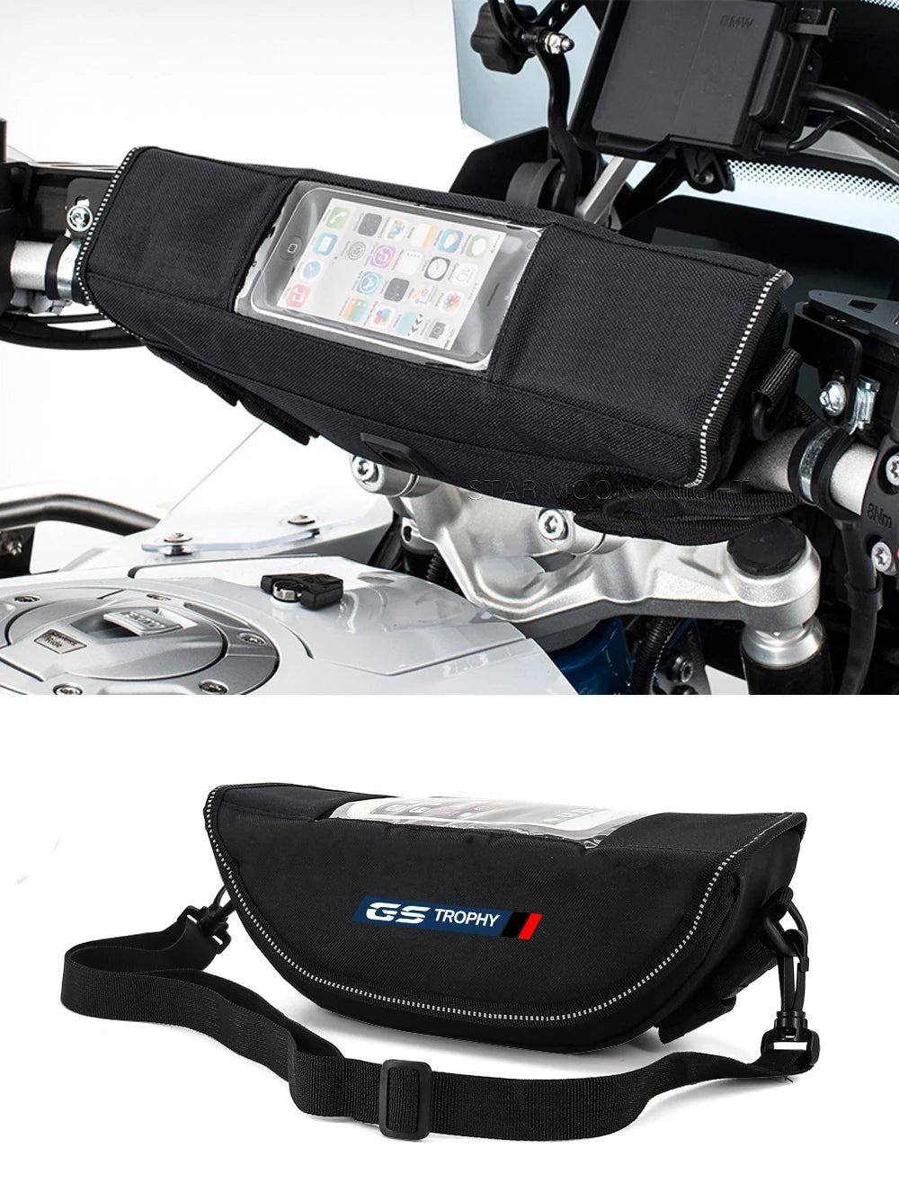 Sacoche guidon moto - Helmetix TNT 12 / BMW R1250GS Trophy R1200GS F850GS F750GS F900XR F900R F700GS F800GS