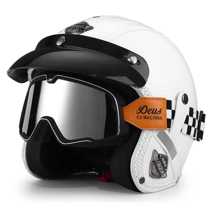 Casque jet moto vintage - Helmetix VIP 89