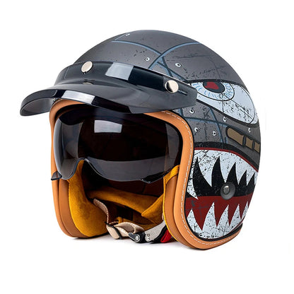 Casque moto jet avec casquette - Helmetix Vix 1734