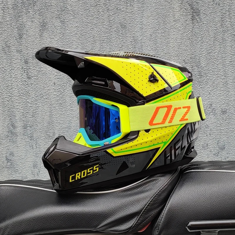 Casque moto cross blanc - Helmetix MP 92