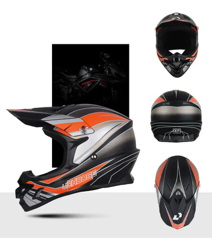 Casque moto cross noir - Helmetix MP 73