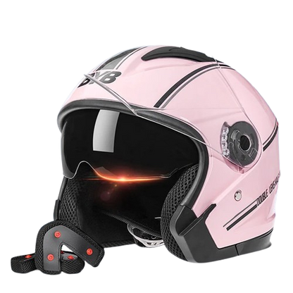 Casque jet moto blanc - Helmetix BLA 77