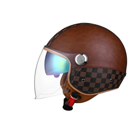 Casque moto vintage homologué - Helmetix BGX 850