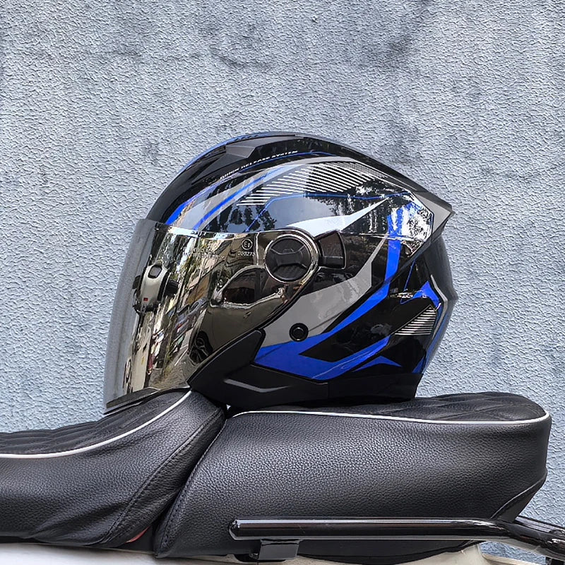 Casque moto jet homme - Helmetix PS 98