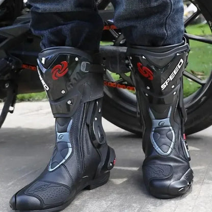Botte moto piste en cuir - PRD 47