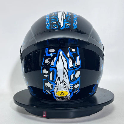 Casque moto avec dent - Helmetix MXT 850