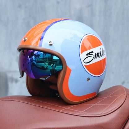 Casque moto vintage femme - Helmetix BGX 788