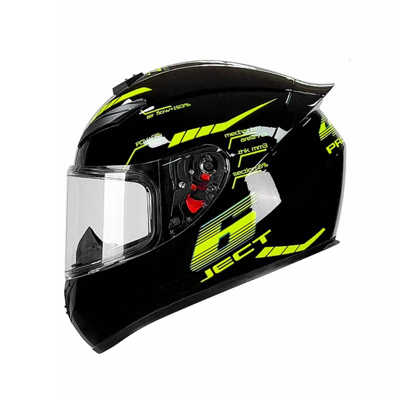 casque moto rouge intégrale - Helmetix PCX 456