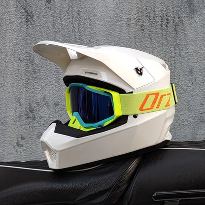 Casque moto cross blanc - Helmetix MP 92