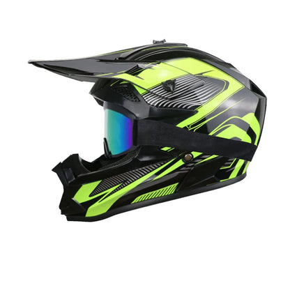 Casque moto cross bleu - Helmetix TTR 55
