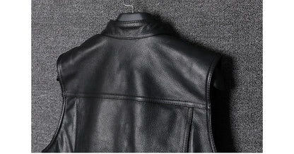 veste en cuir sans manche - helmetix ANR 69