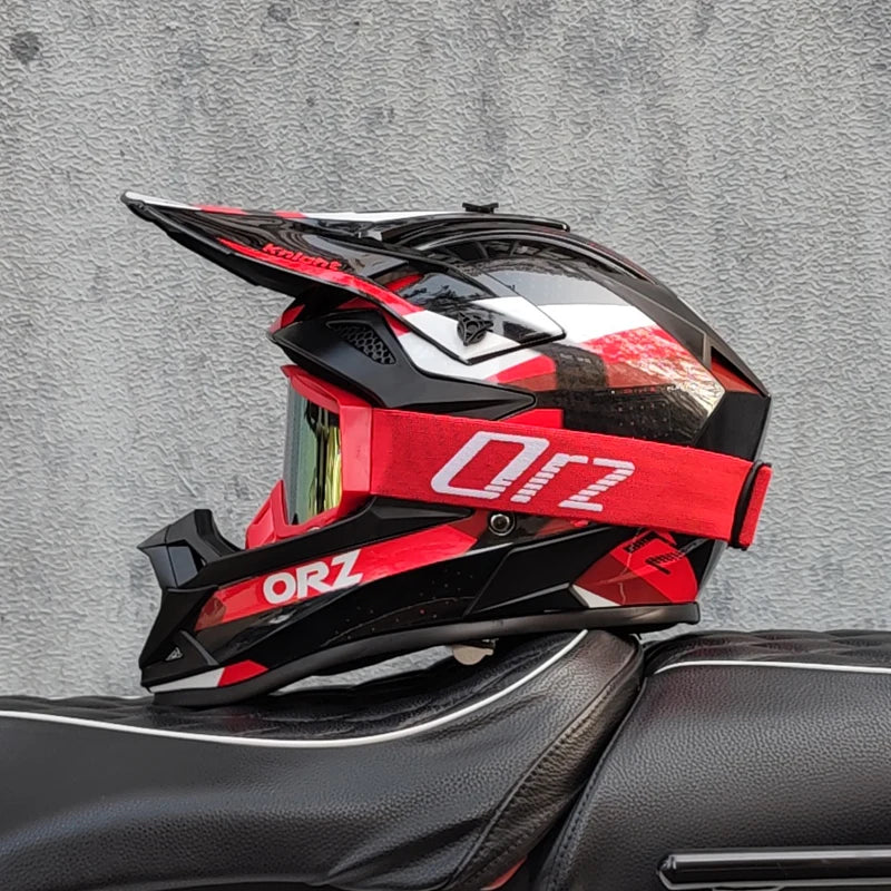 casque moto cross avec lunette - Helmetix LX 58