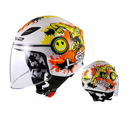 Casque moto enfant 50 cm - Helmetix JRK 34