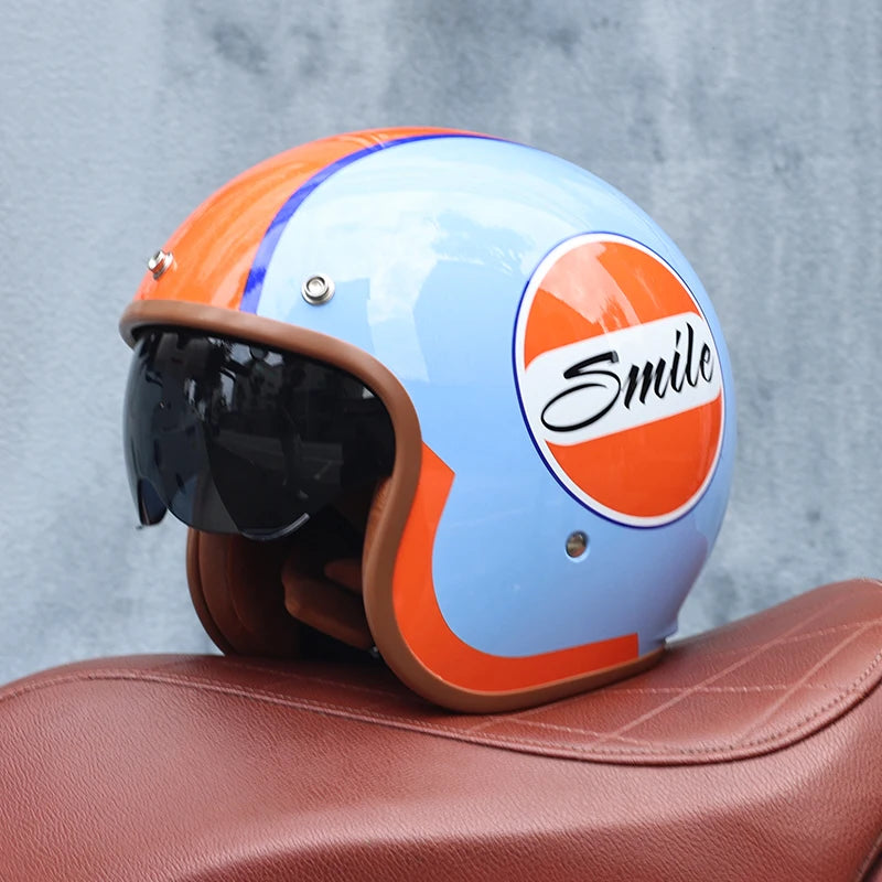 Casque moto vintage femme - Helmetix BGX 788