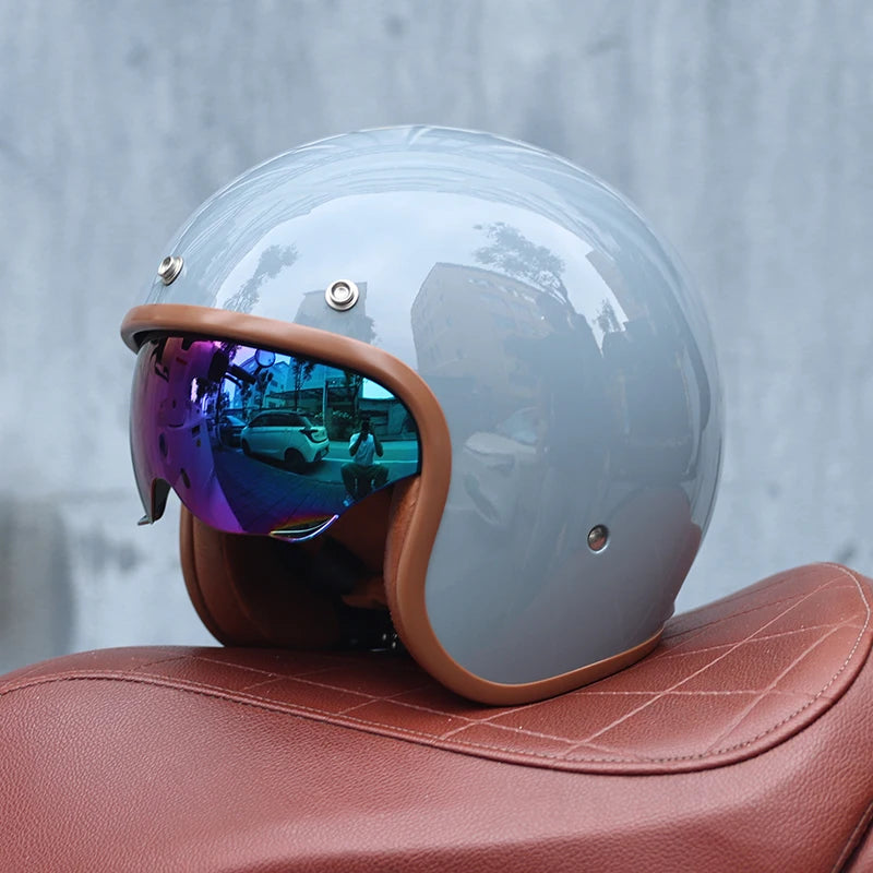 Casque moto vintage femme - Helmetix BGX 788