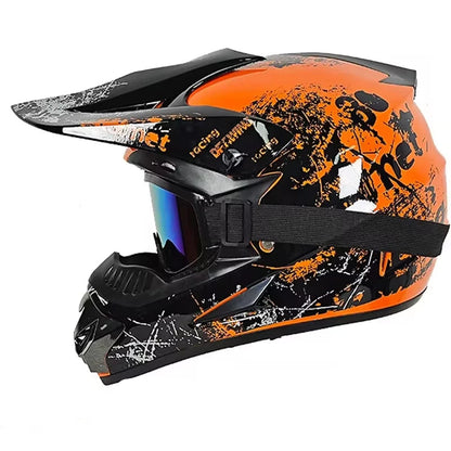 Casque moto cross rose - Helmetix SPX 88