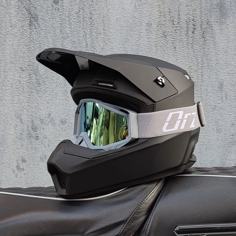 Casque moto cross blanc - Helmetix MP 92