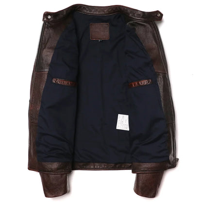 veste moto en cuir homme - helmetix CP 100
