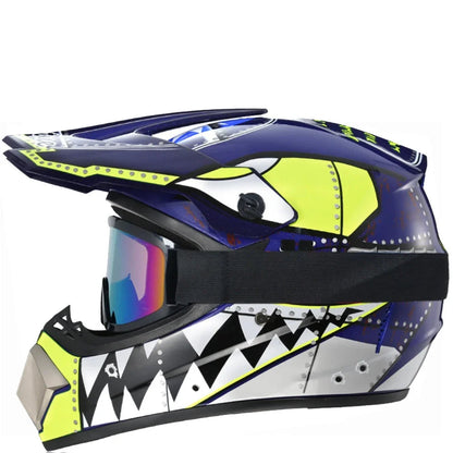 Casque moto enfant rouge - Helmetix RDS 93