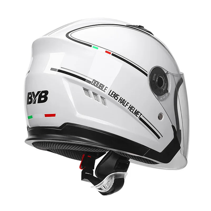 Casque jet moto blanc - Helmetix BLA 77