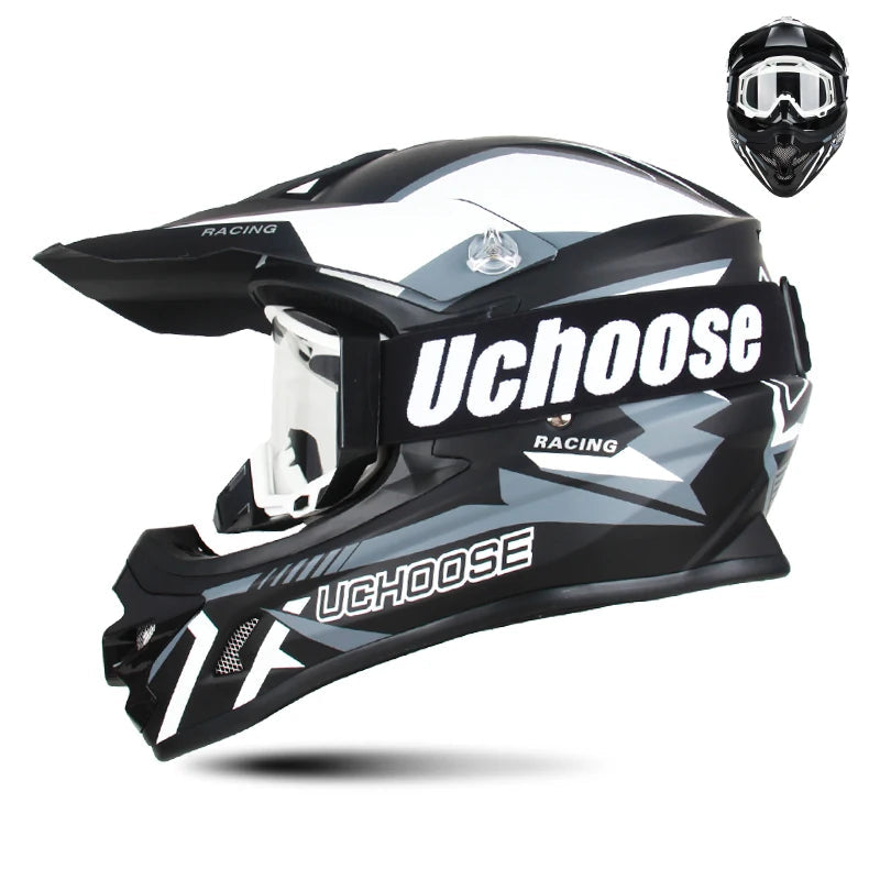 Casque moto cross noir - Helmetix MP 73