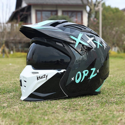 Casque moto cross vintage - HELMETIX VIX 1475