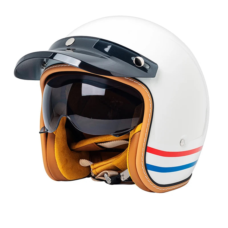 Casque moto jet avec casquette - Helmetix Vix 1734