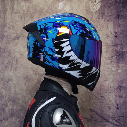 Casque moto noir - Helmetix LPX 456