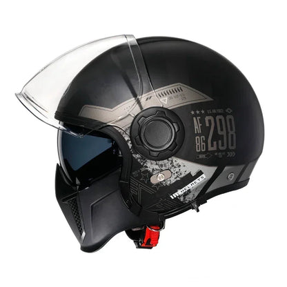 Casque moto vintage modulable - Helmetix CYB 1898