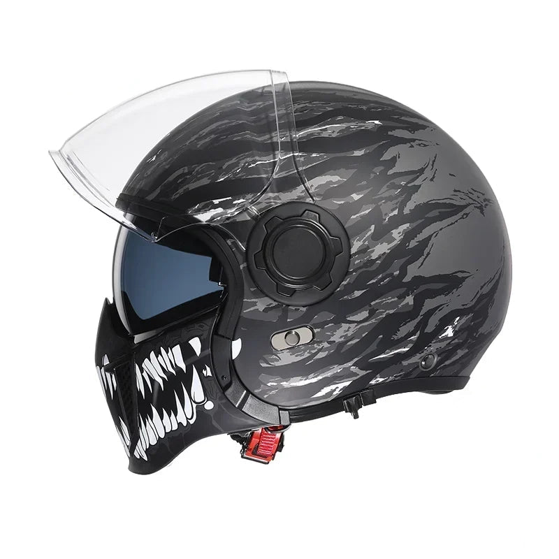 Casque moto vintage modulable - Helmetix CYB 1898