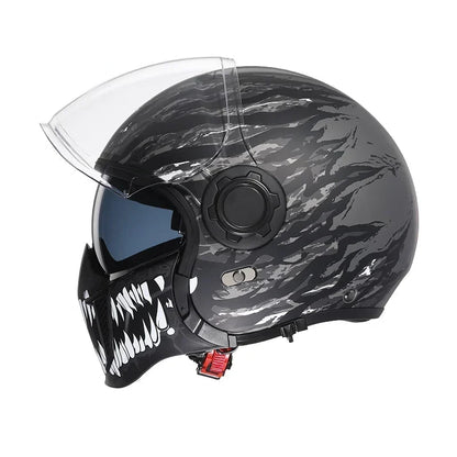 Casque moto vintage modulable - Helmetix CYB 1898