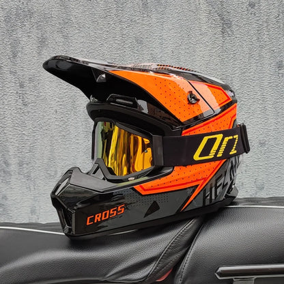 Casque moto cross blanc - Helmetix MP 92