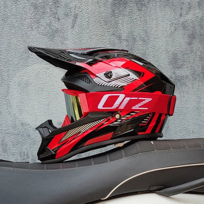 casque moto cross avec lunette - Helmetix LX 58