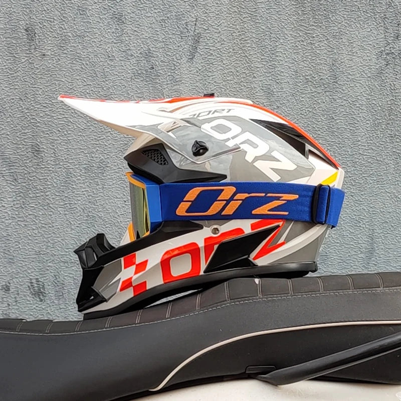 casque moto cross avec lunette - Helmetix LX 58