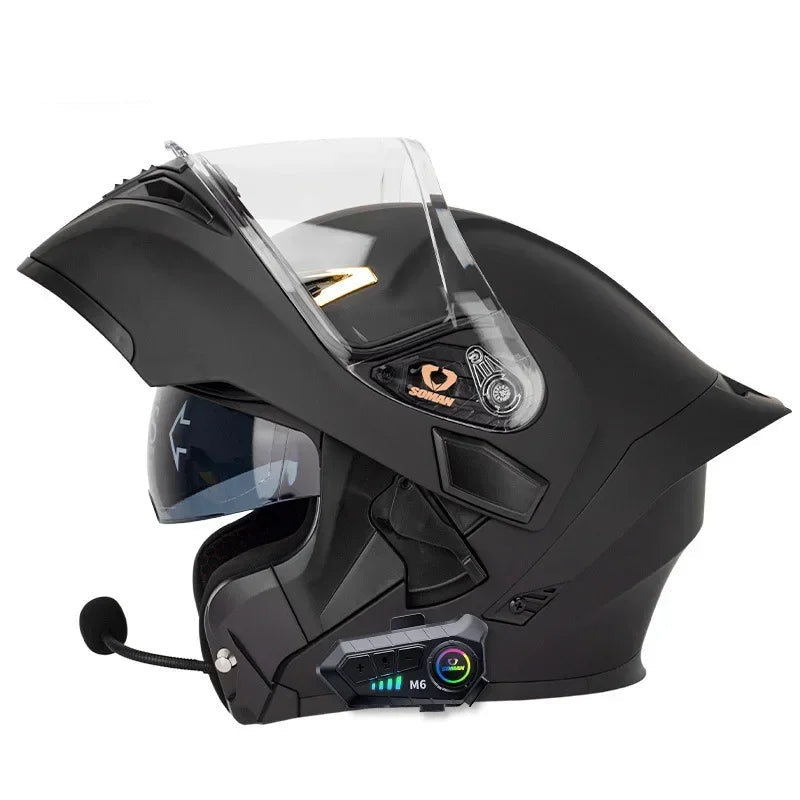 Casque moto modulable bluetooth intégré - HELMETIX B25