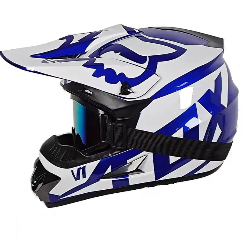 Casque moto cross rose - Helmetix SPX 88