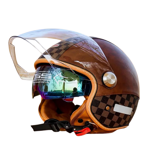 Casque moto vintage homologué - Helmetix BGX 850