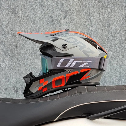 casque moto cross avec lunette - Helmetix LX 58