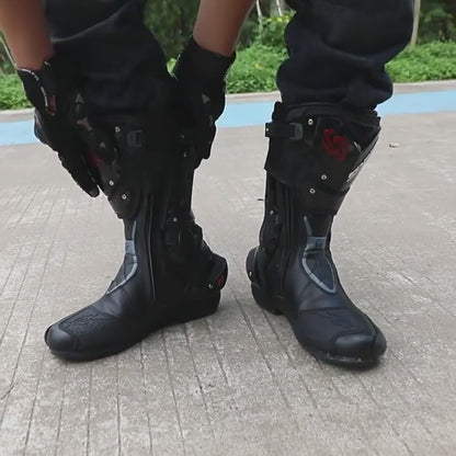 Botte moto piste en cuir - PRD 47