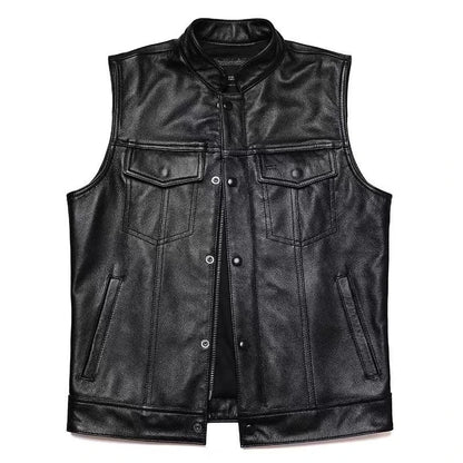 veste en cuir sans manche - helmetix ANR 69