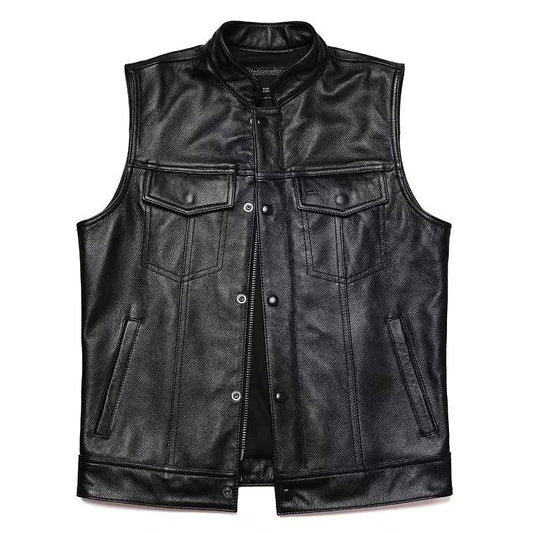 veste en cuir sans manche - helmetix ANR 69